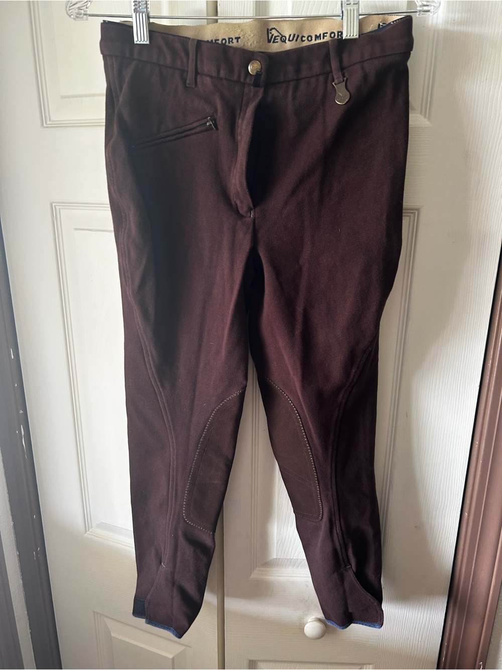 Brown Cotton Riding Breeche